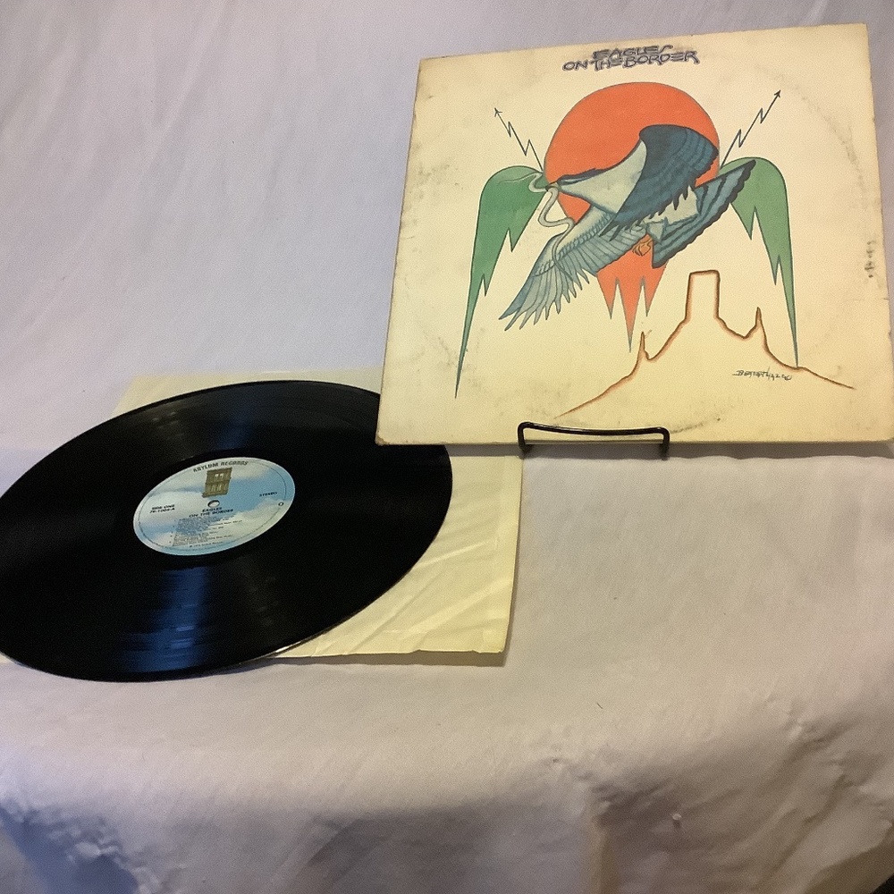 Eagles 1974 Vinyl Record On the Border 7E1004 Asylum Records LP